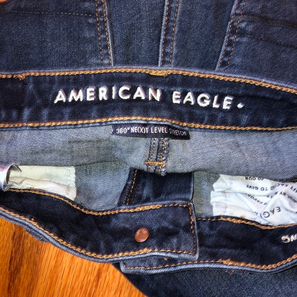American eagle super high rise jeggings size 0 - Picture 4 of 7